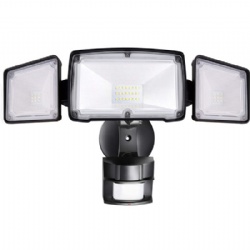 Homestar Black LED Security Flood Light Outdoor Light with Sensor, 40W,4000Lm, 120V, ETL&DLC Listed