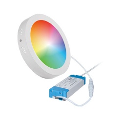 Homestar Smart WIFI 6Inch Round Surface Mount Light 12w,850lm,RGB+2700K-6500K,Alexa Google Home Compatible