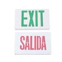UL listed cheap price LED indicator red green exit light SALIDA dual voltage led emergency light exit sign board