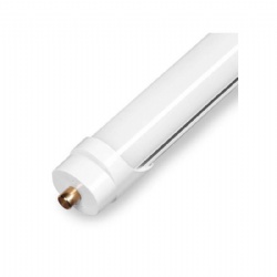 HOMESTAR 3CCT Selectable 8FT Tube (FA8,R17D,G13), AL+PC LED T8 Tube, Ballast Compatiable & Bypass Light Tube (Type A+B) , Frosted,Double Ended Connection,FCC & ETL Listed